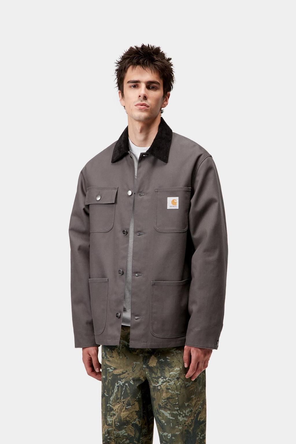 Carhartt WIP Mens Michigan Jacket | Graphite / Black