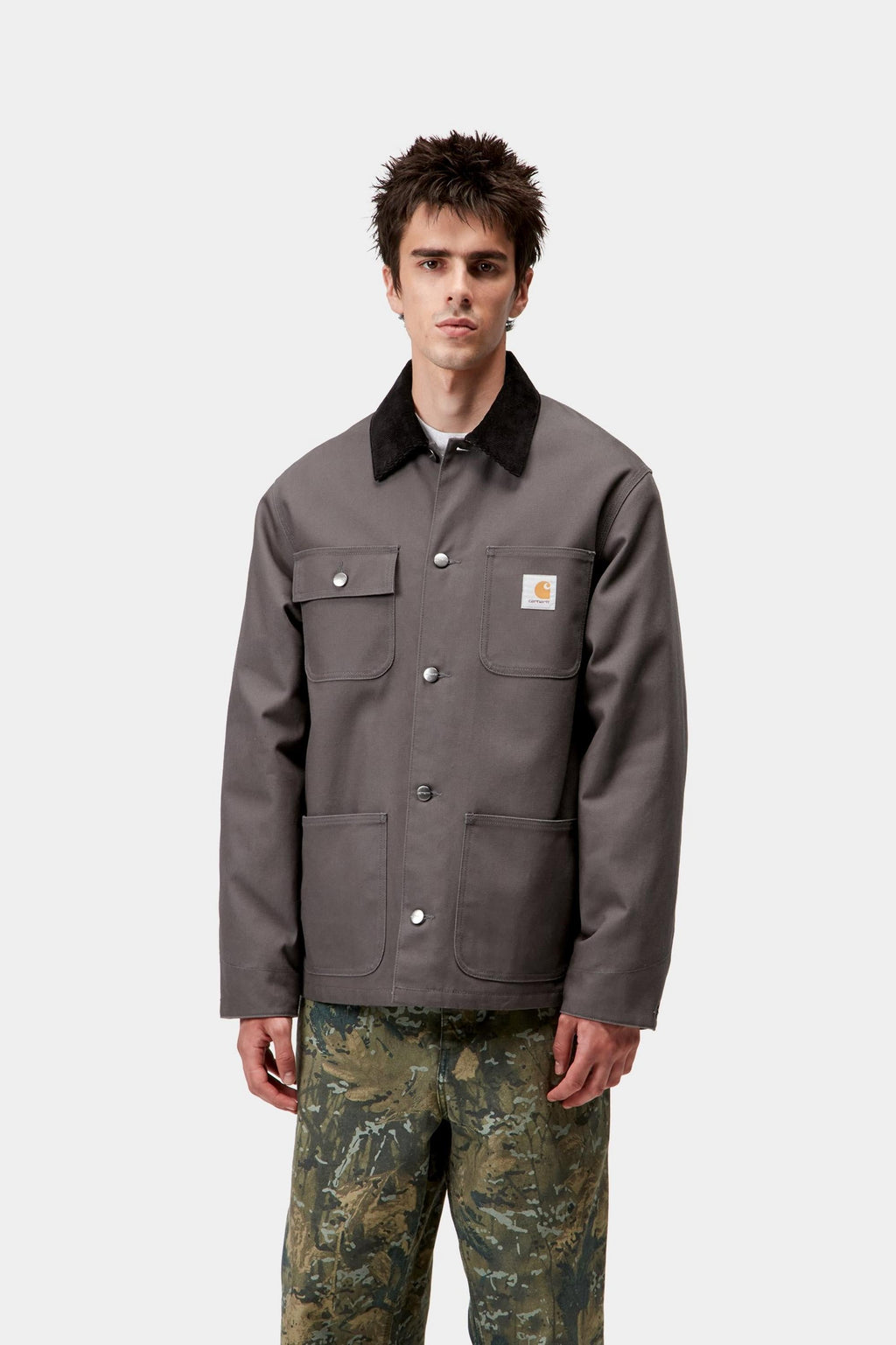 Carhartt WIP Mens Michigan Jacket | Graphite / Black
