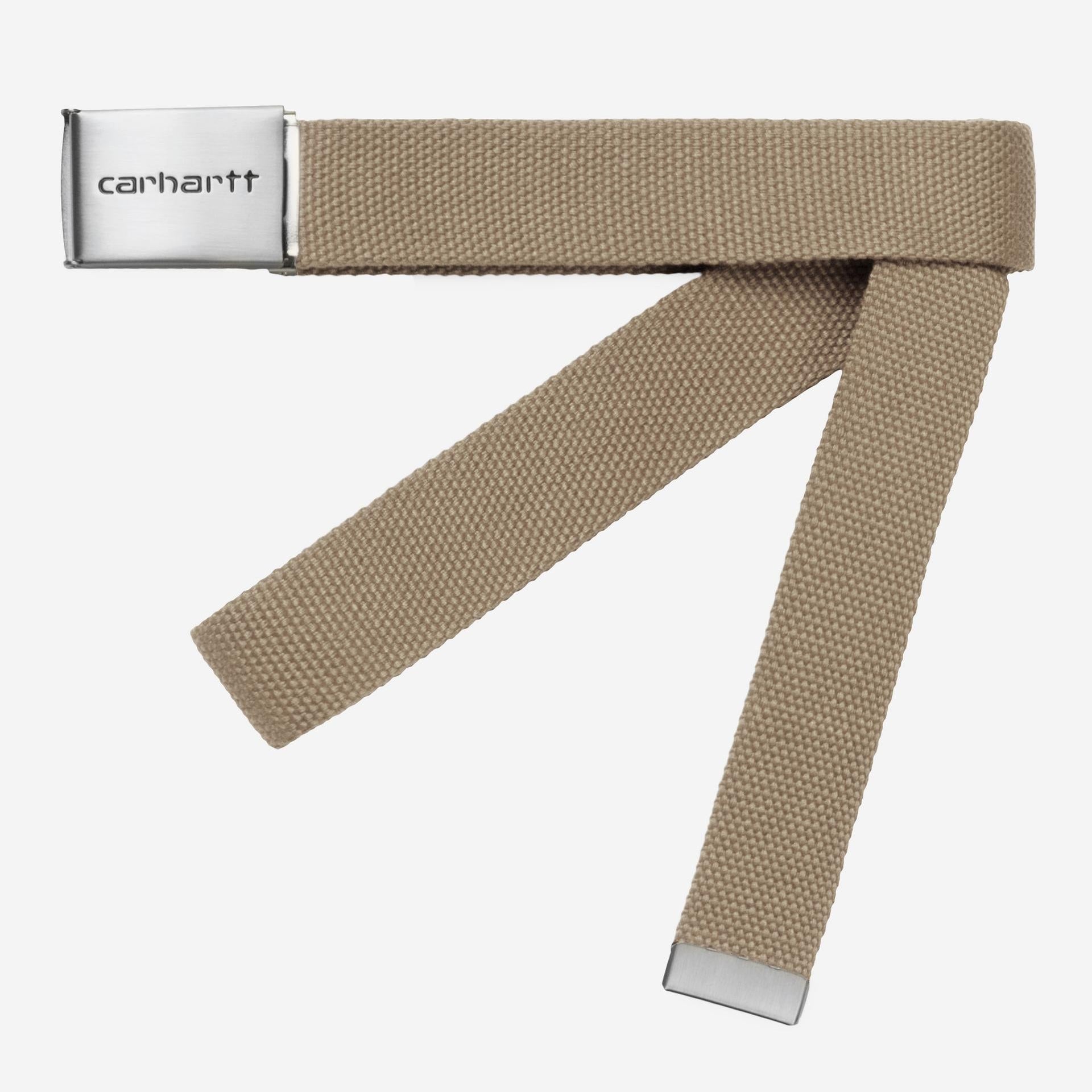Carhartt WIP Mens Chrome Clip Belt | Leather