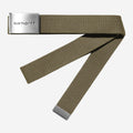Carhartt WIP Mens Chrome Clip Belt | Brass