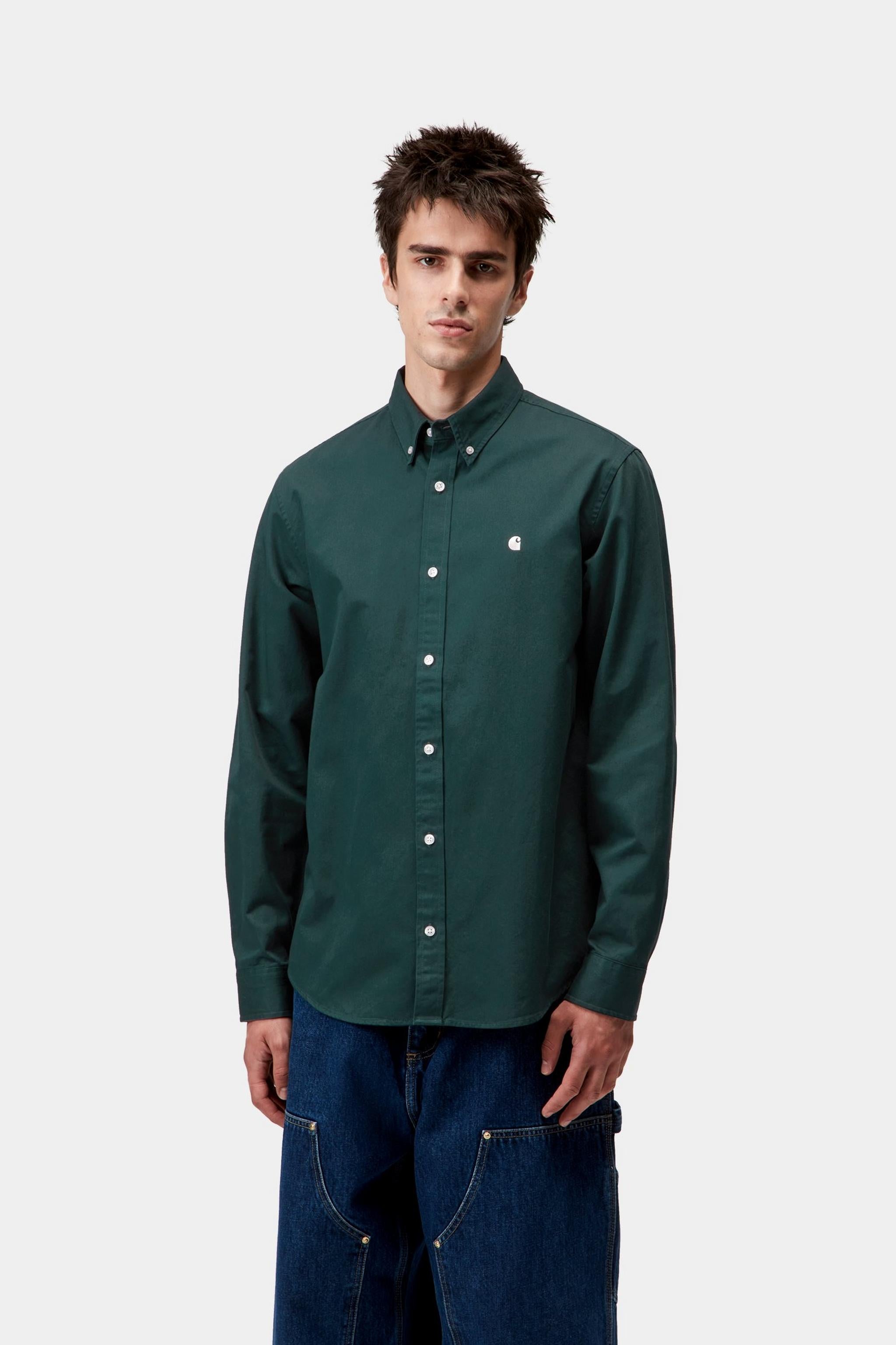 Carhartt WIP Mens Madison Shirt | Dark Fir