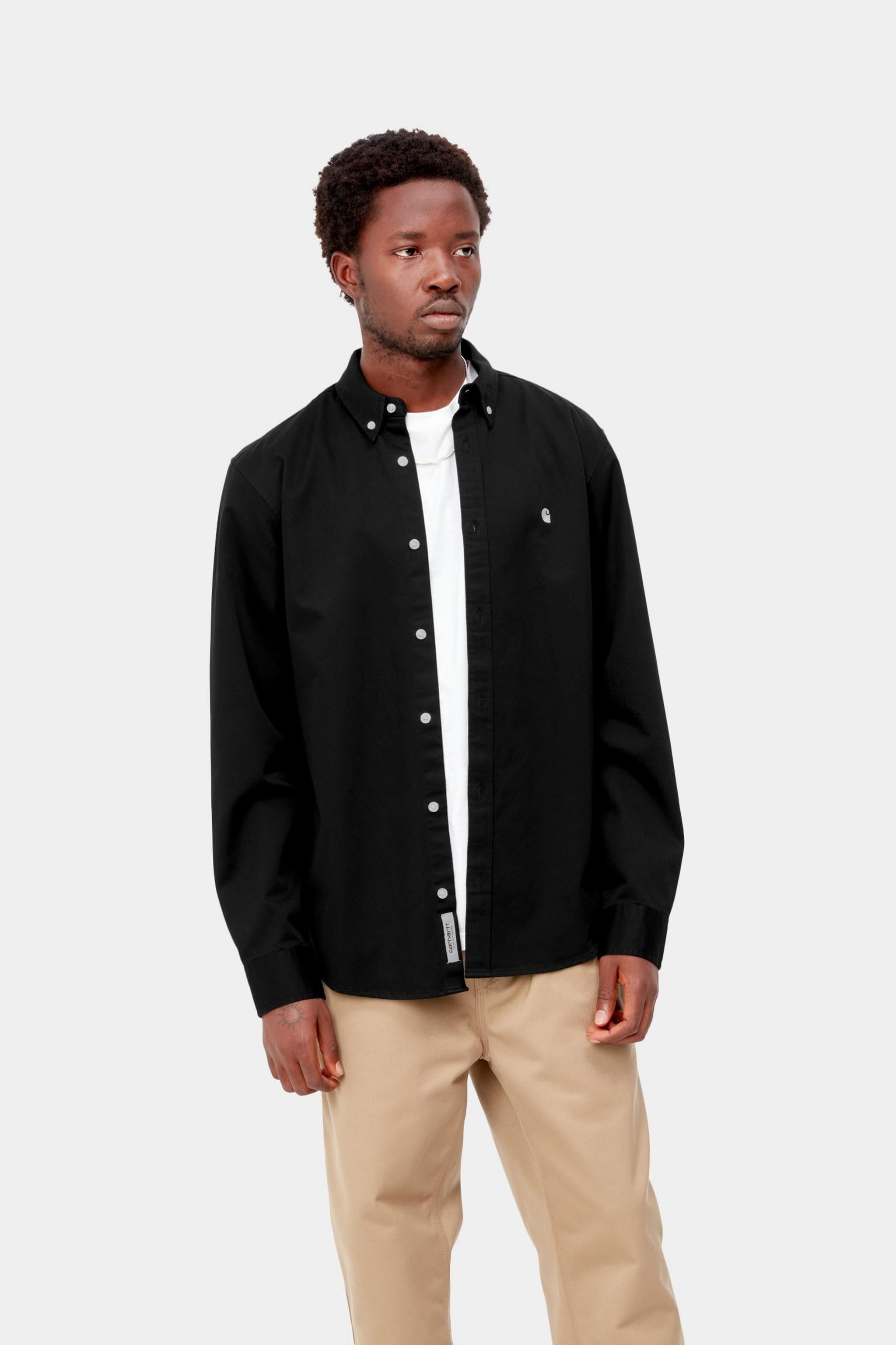 Carhartt WIP Mens Madison Shirt | Black / Wax