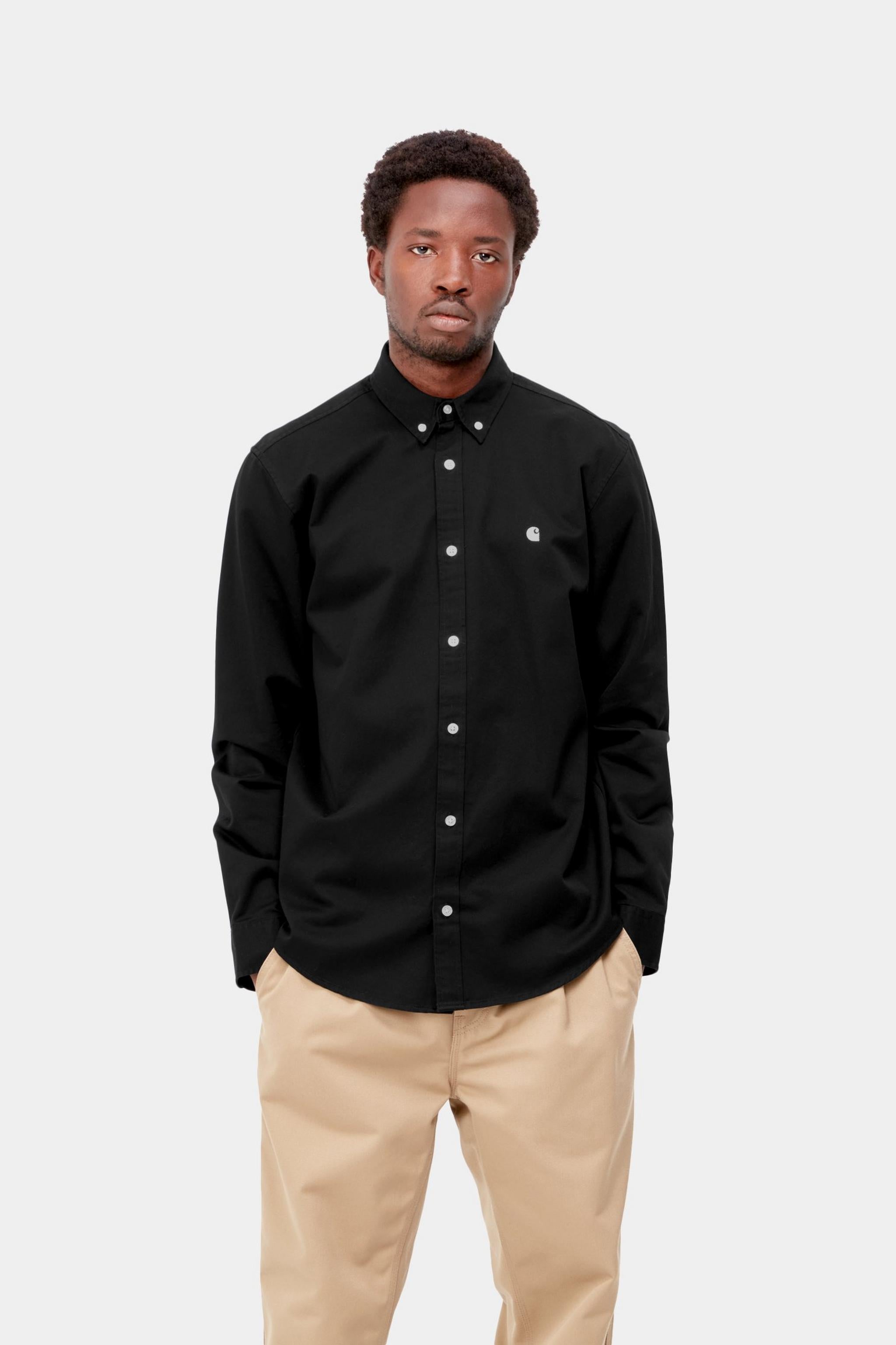 Carhartt WIP Mens Madison Shirt | Black / Wax