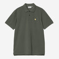 Carhartt WIP Mens Chase Pique Short Sleeve Polo Shirt | Leaf
