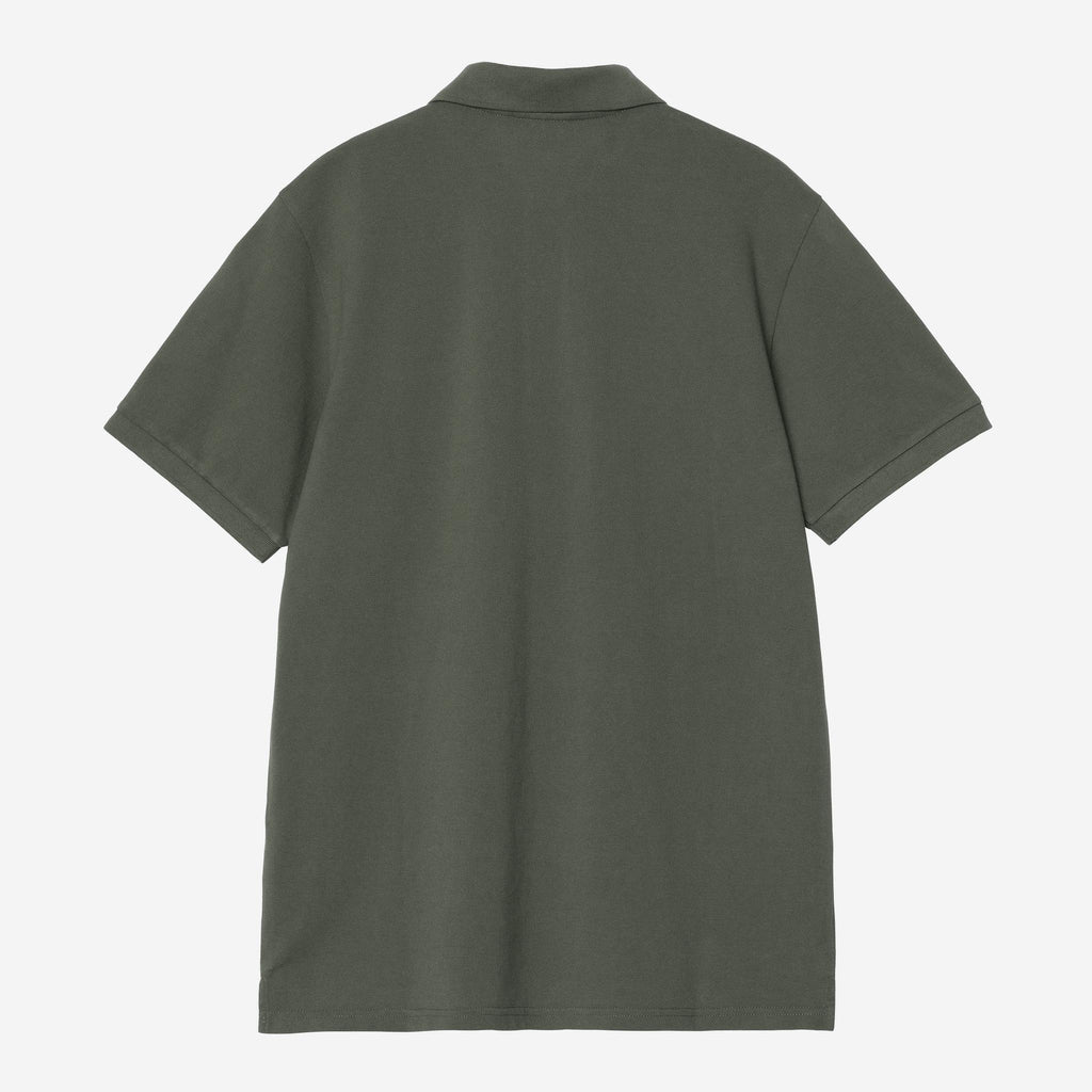 Carhartt WIP Mens Chase Pique Short Sleeve Polo Shirt | Leaf