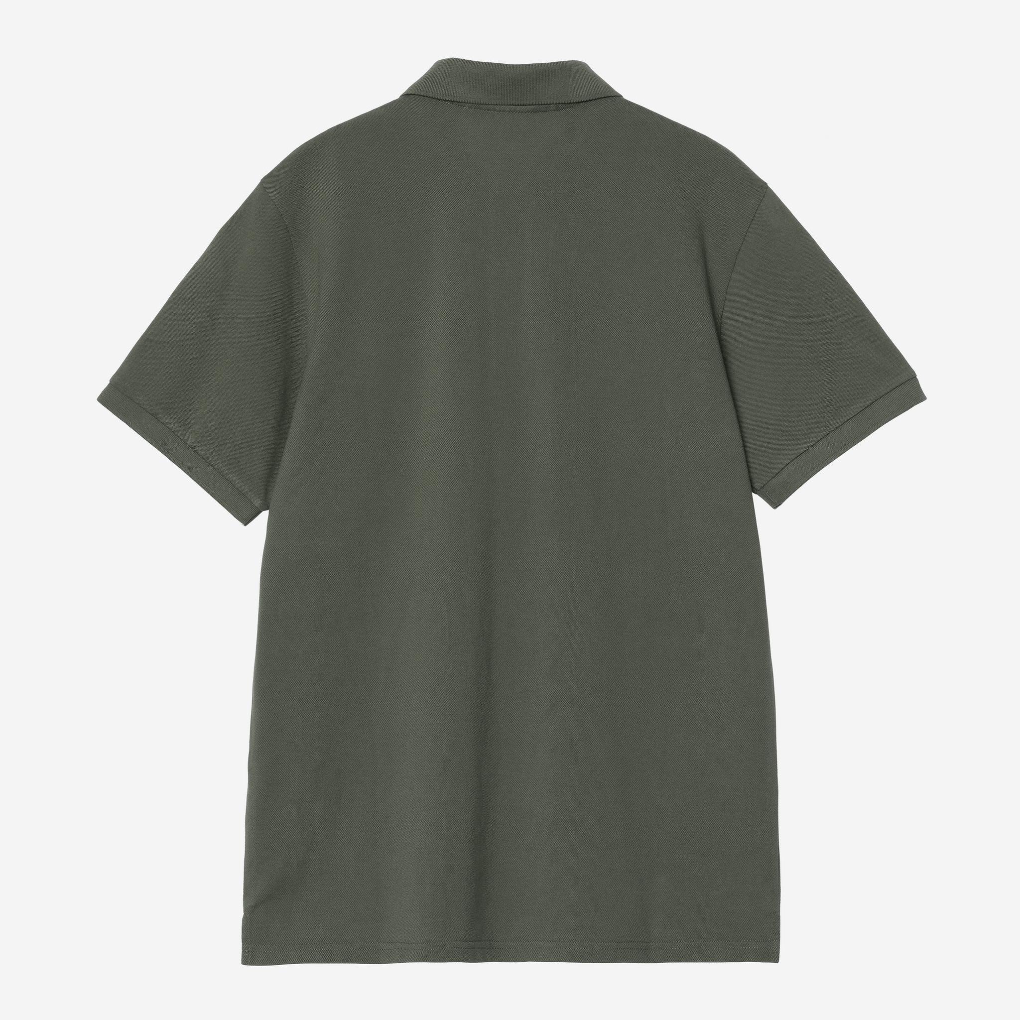 Carhartt WIP Mens Chase Pique Short Sleeve Polo Shirt | Leaf