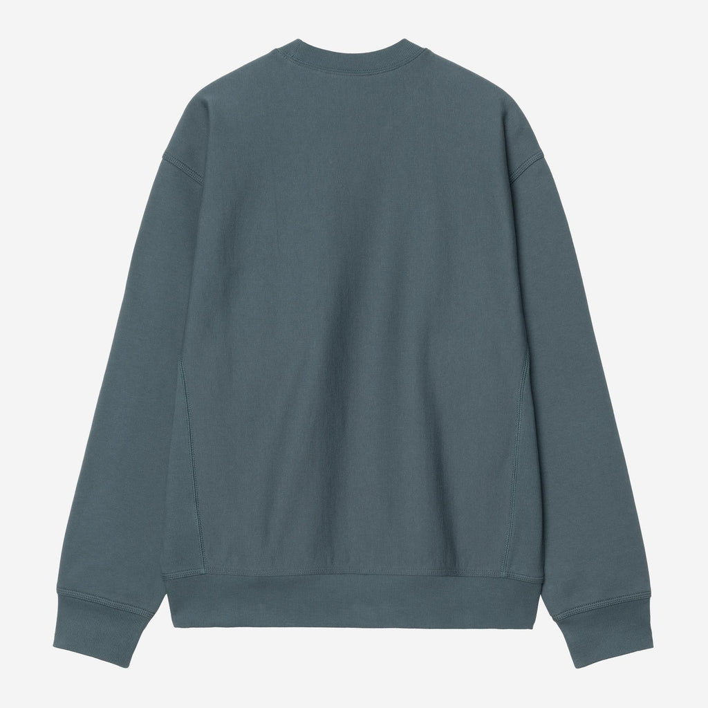 Carhartt WIP Mens American Script Sweat Top | Office Blue