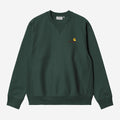 Carhartt WIP Mens American Script Sweat Top | Kale Green