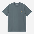 Carhartt WIP Mens Chase Short Sleeve T-Shirt | Cozy Blue