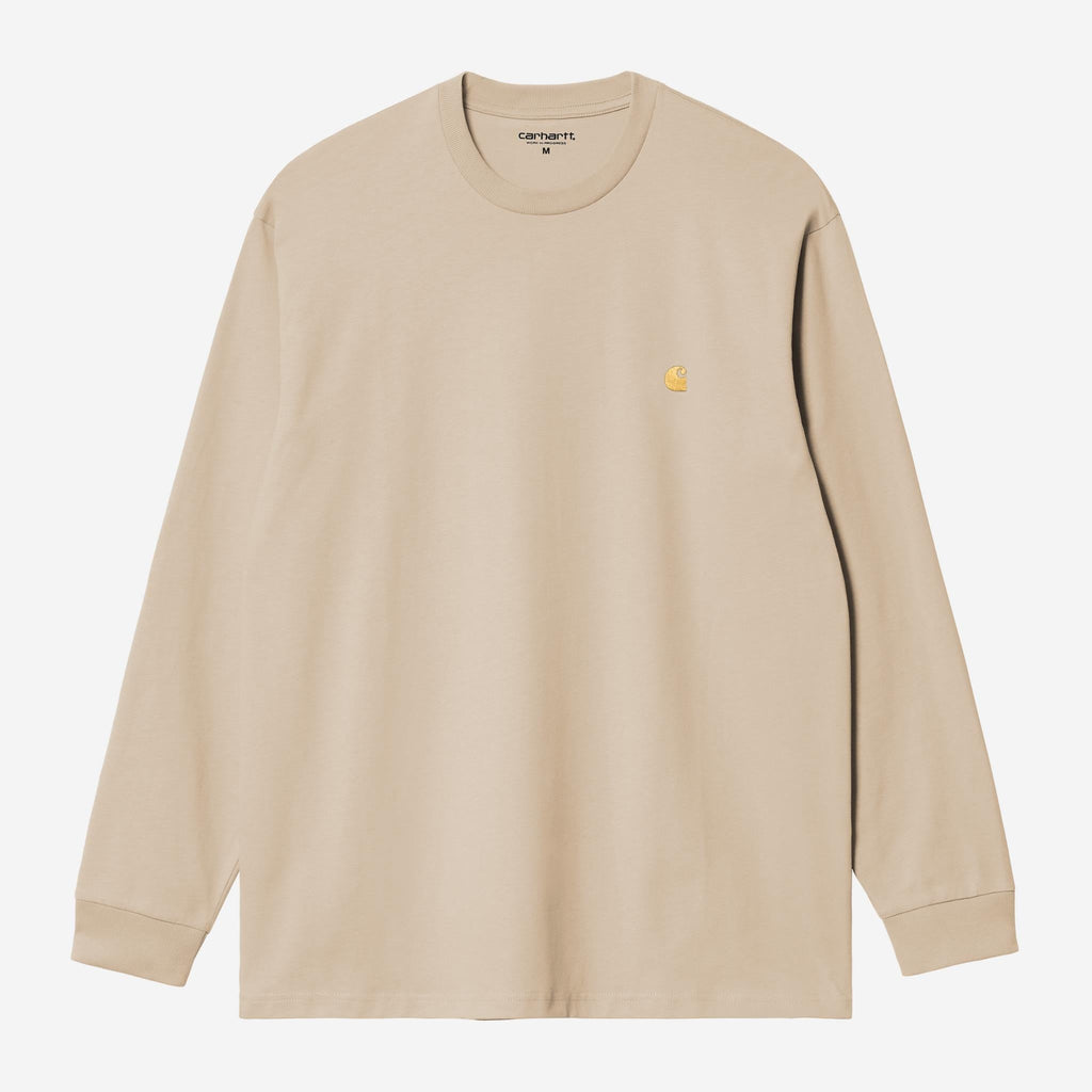 Carhartt WIP Mens Chase Long Sleeve T-Shirt | Fleur De Sel