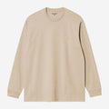 Carhartt WIP Mens Chase Long Sleeve T-Shirt | Fleur De Sel
