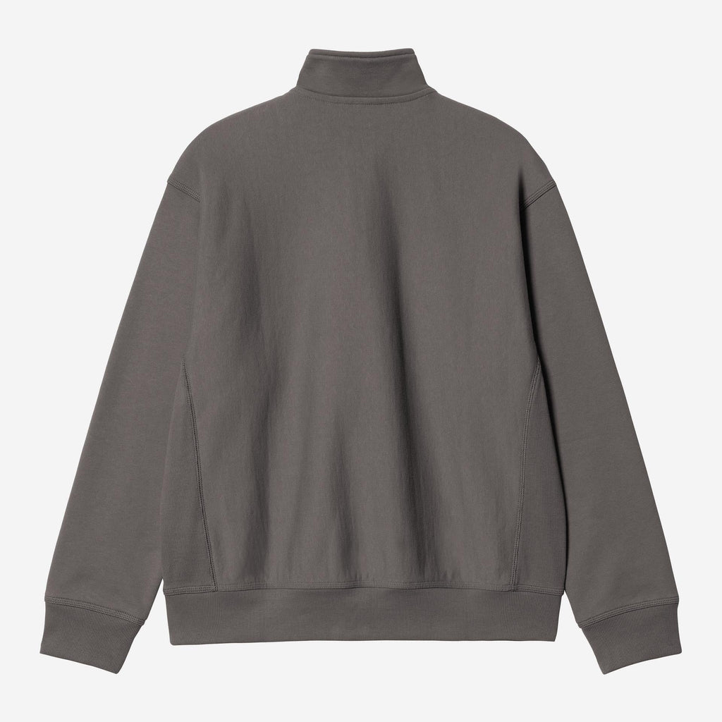 Carhartt WIP Mens Half Zip American Script Sweat Top | Porphyry