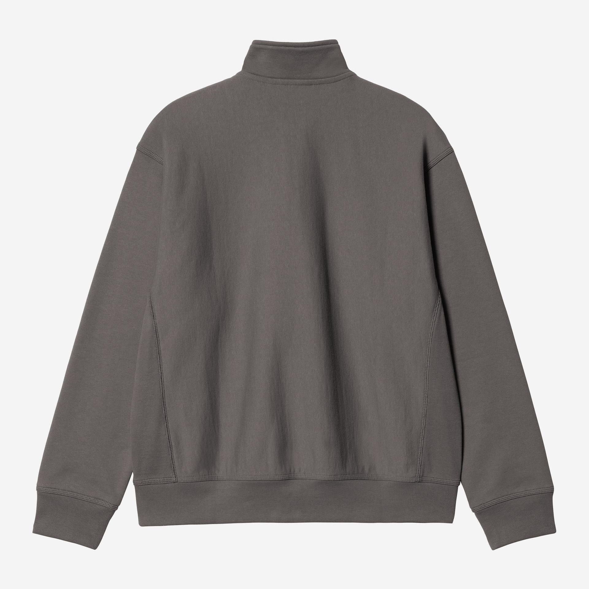 Carhartt WIP Mens Half Zip American Script Sweat Top | Porphyry