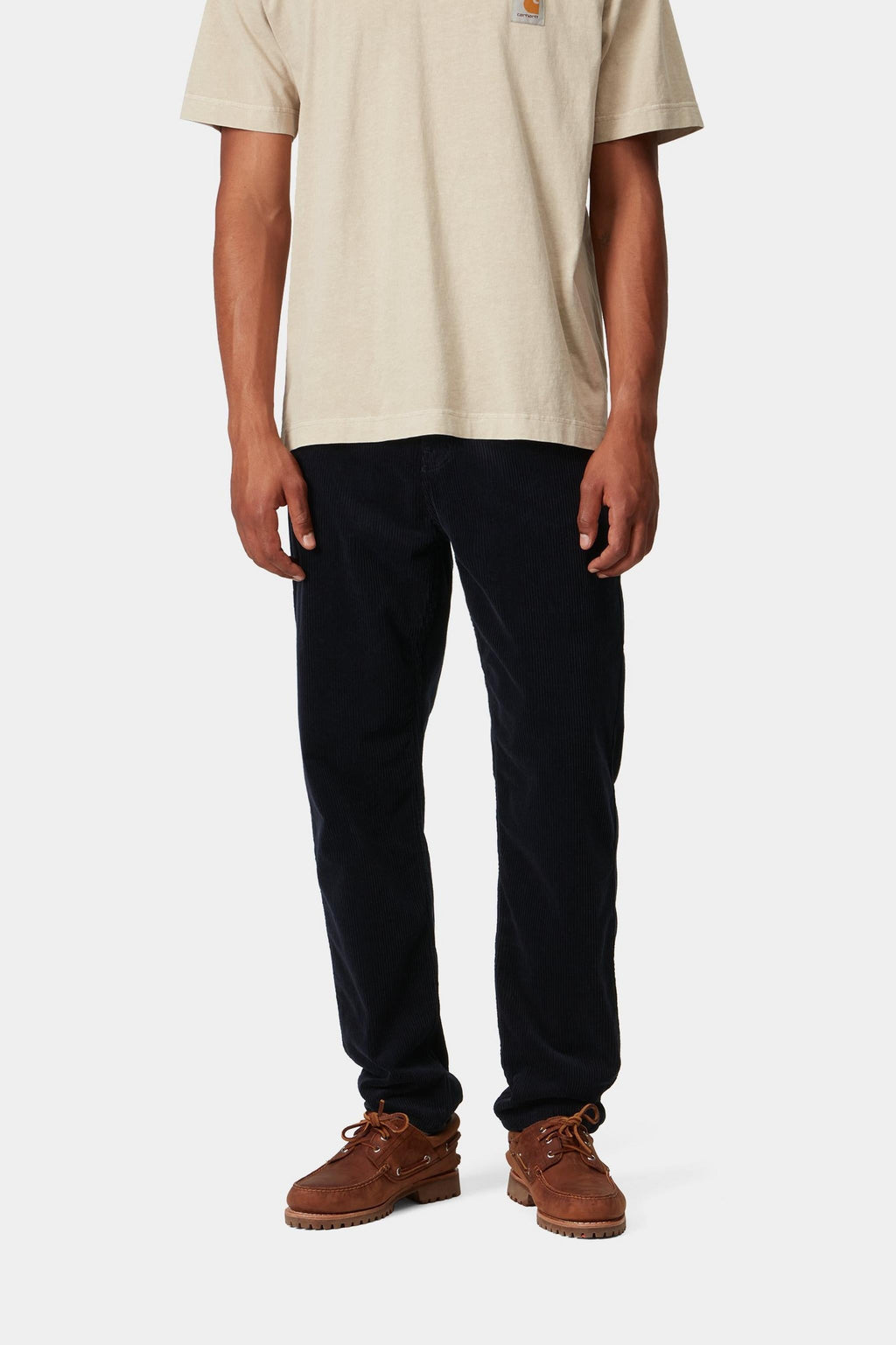 Carhartt WIP Mens Newel Coventry Corduroy Pant | Dark Navy Rinsed