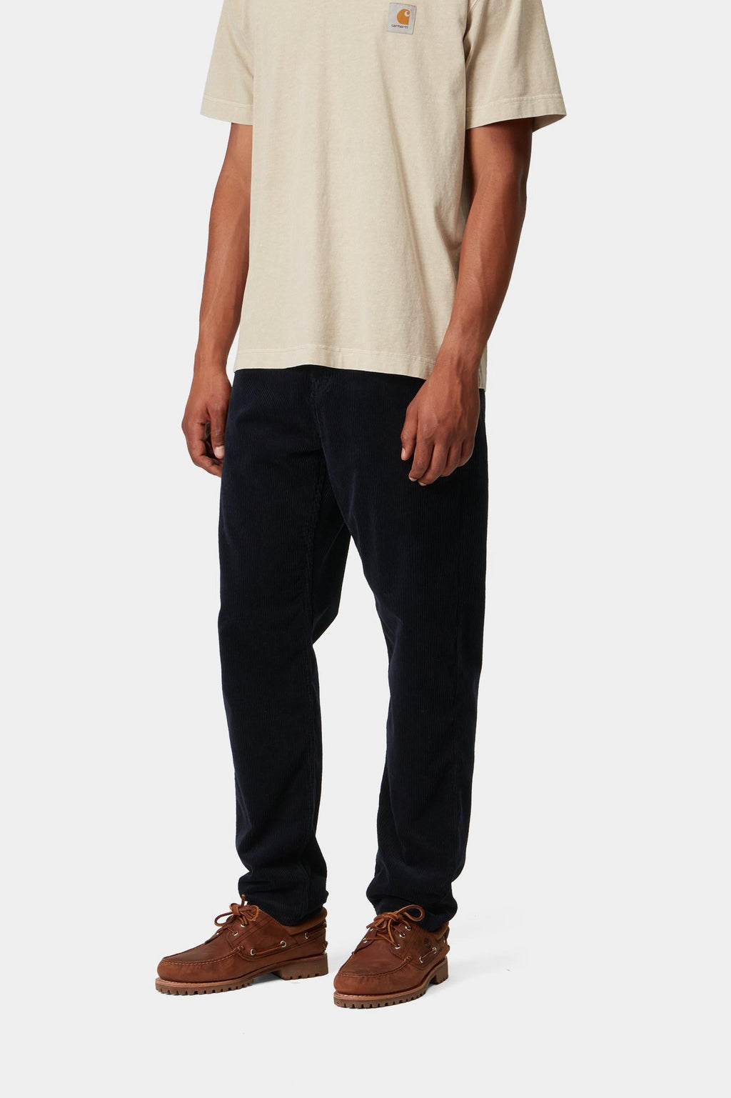 Carhartt WIP Mens Newel Coventry Corduroy Pant | Dark Navy Rinsed