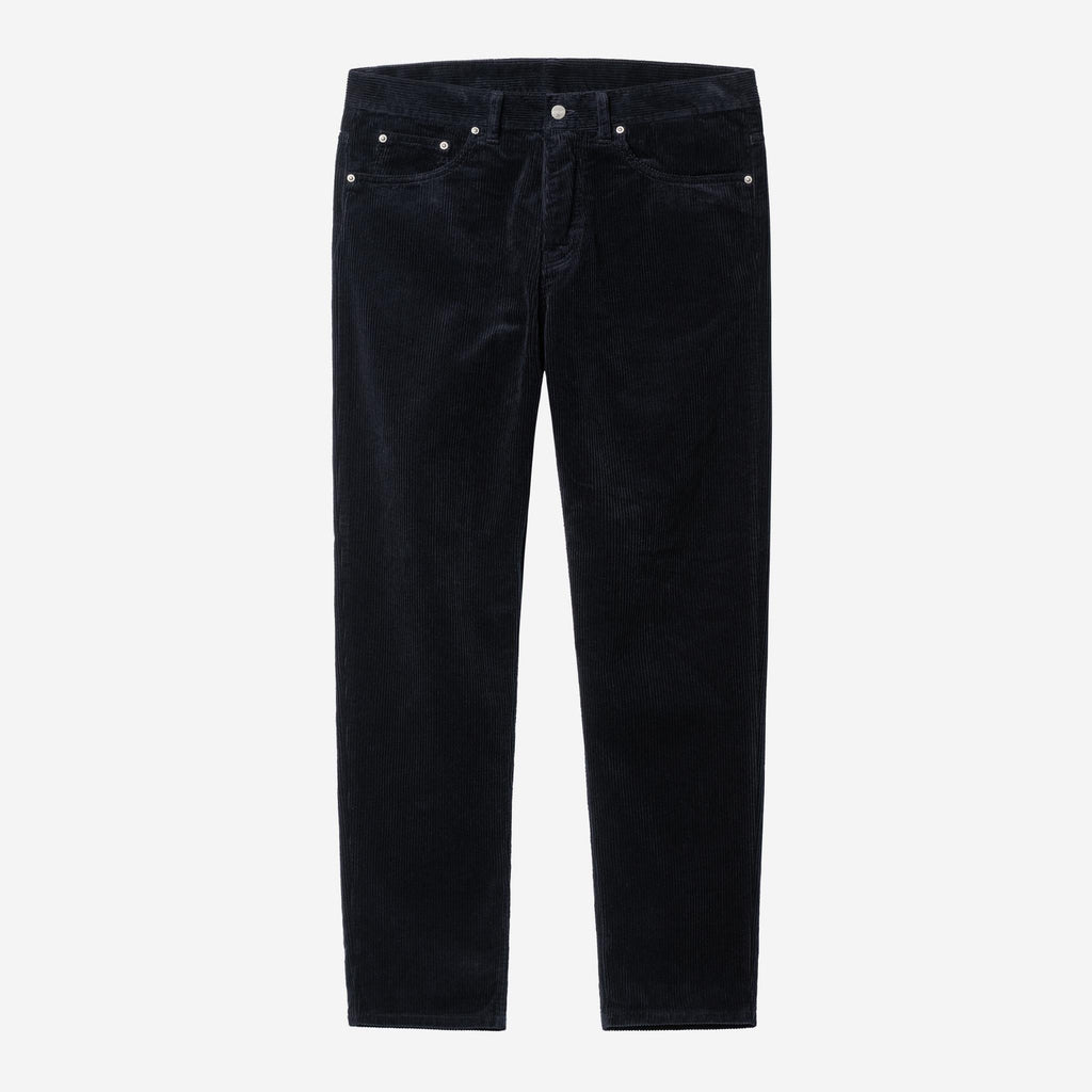 Carhartt WIP Mens Newel Coventry Corduroy Pant | Dark Navy Rinsed