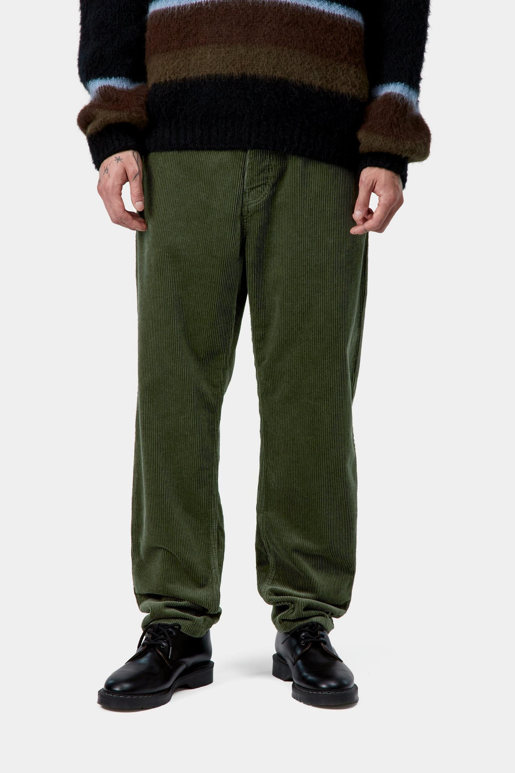 Carhartt WIP Mens Newel Coventry Corduroy Pant | Opuntia Rinsed