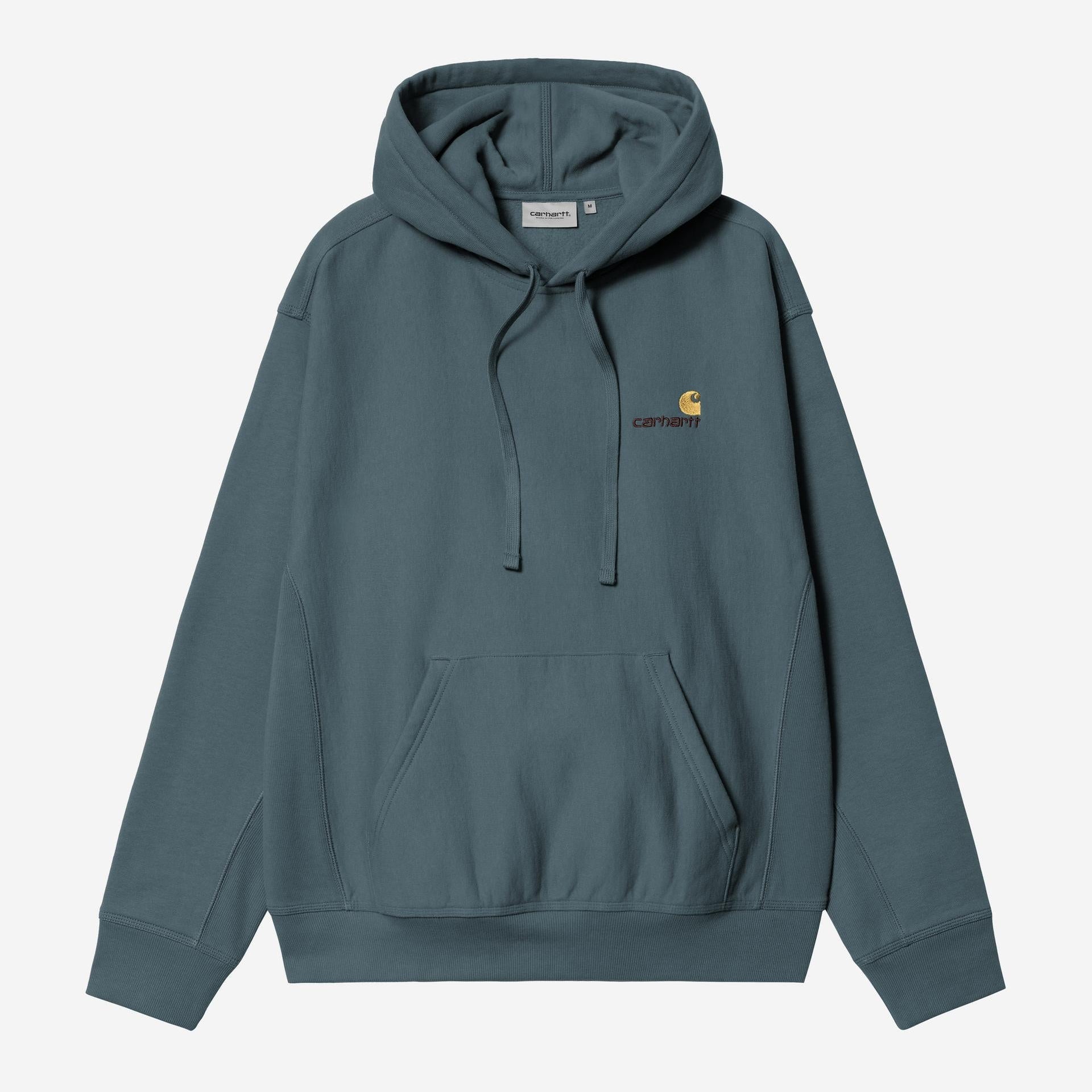 Carhartt WIP Mens American Script Hoodie | Office Blue