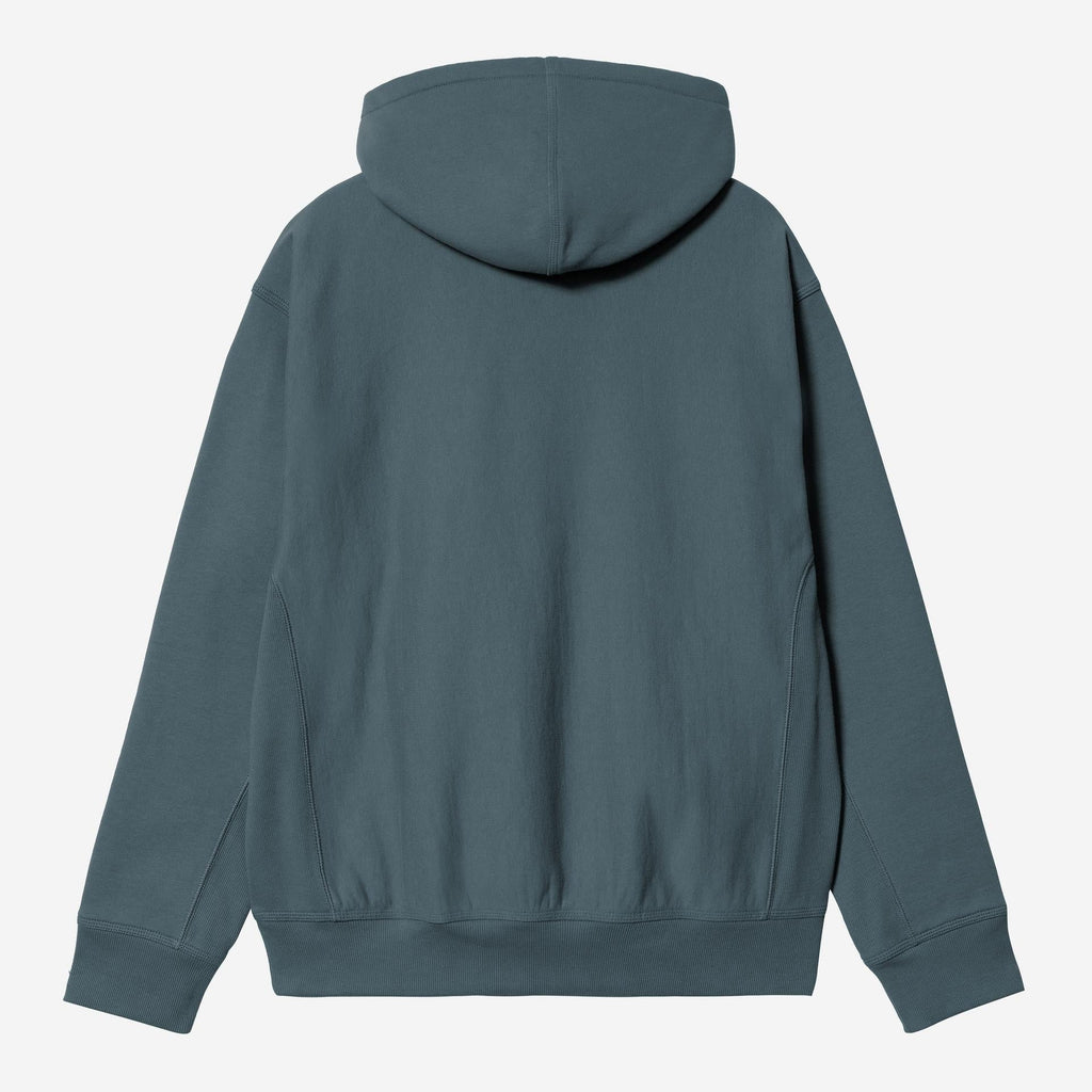 Carhartt WIP Mens American Script Hoodie | Office Blue