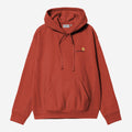 Carhartt WIP Mens American Script Hoodie | Oxide Red