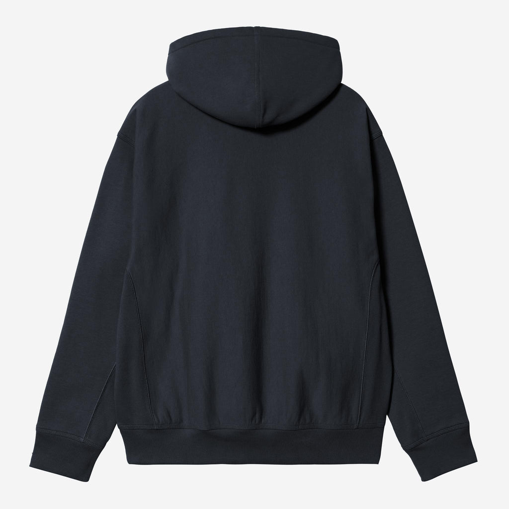 Carhartt WIP Mens American Script Hoodie | Deep Night
