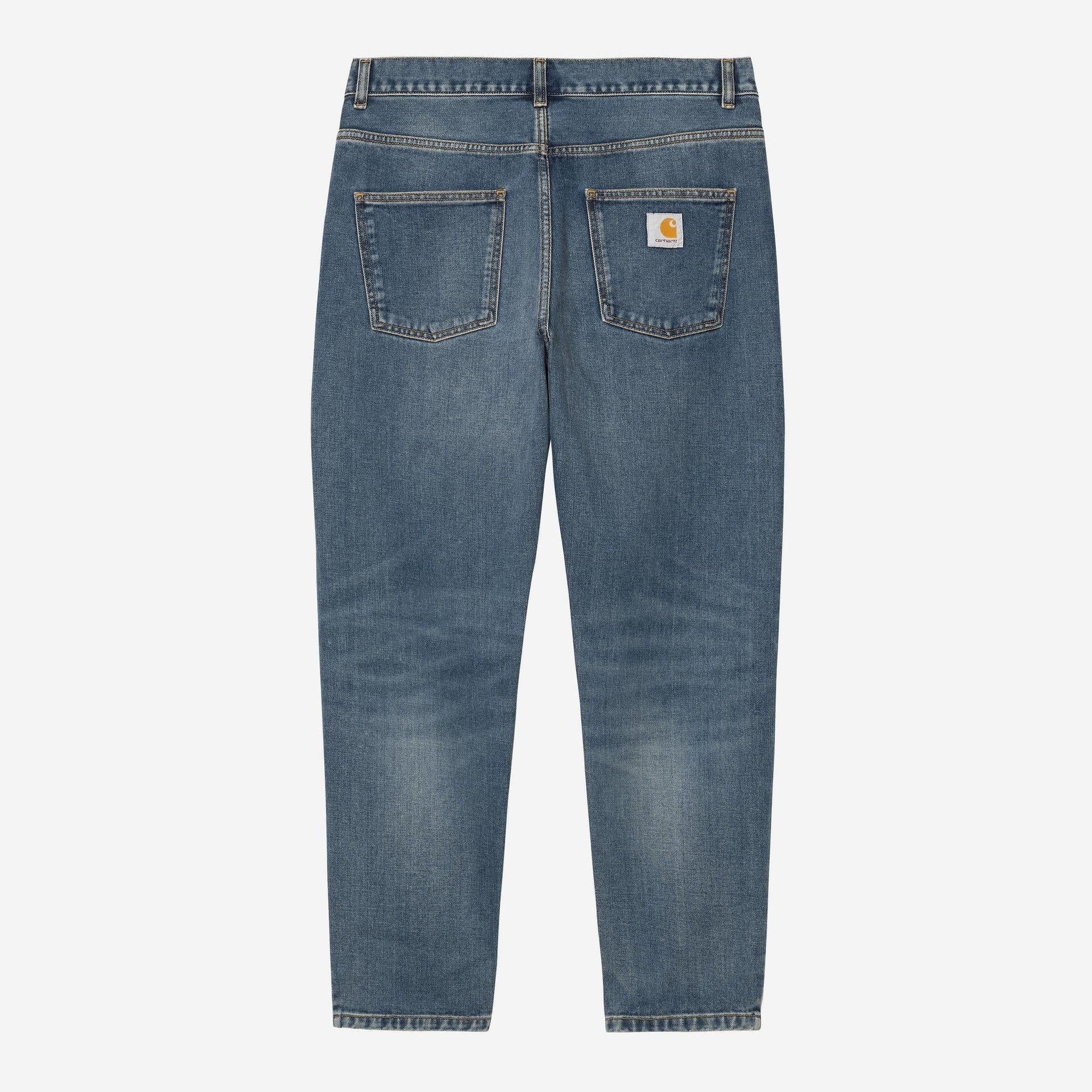 Carhartt WIP Mens Newel Pant | Blue Dark Used Wash