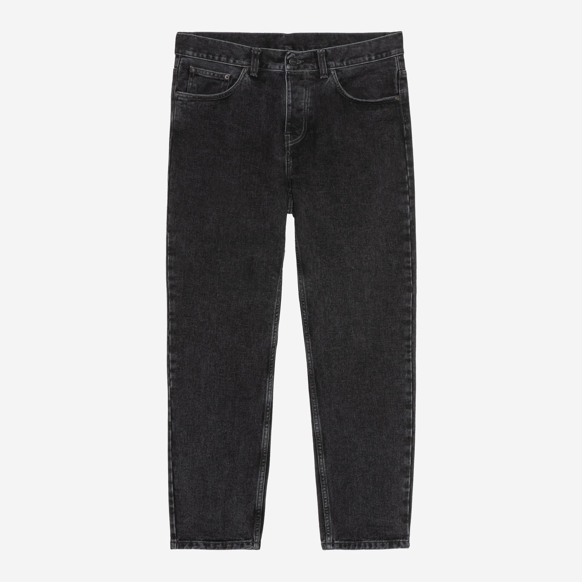 Carhartt WIP Mens Newel Pant | Black Stone Washed