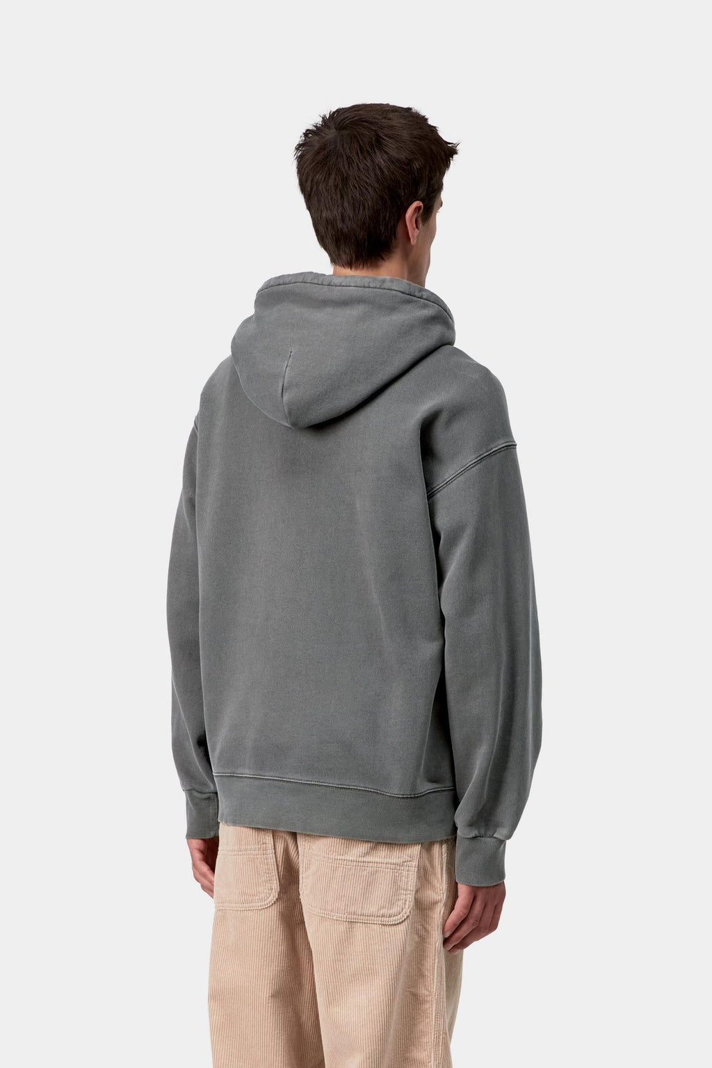 Carhartt WIP Mens Vista Sweat Hoodie | Black Garment Dyed
