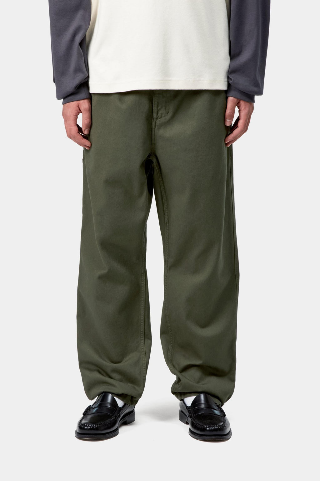 Carhartt WIP Mens Flint Moraga Twill Pant | Opuntia Garment Dyed