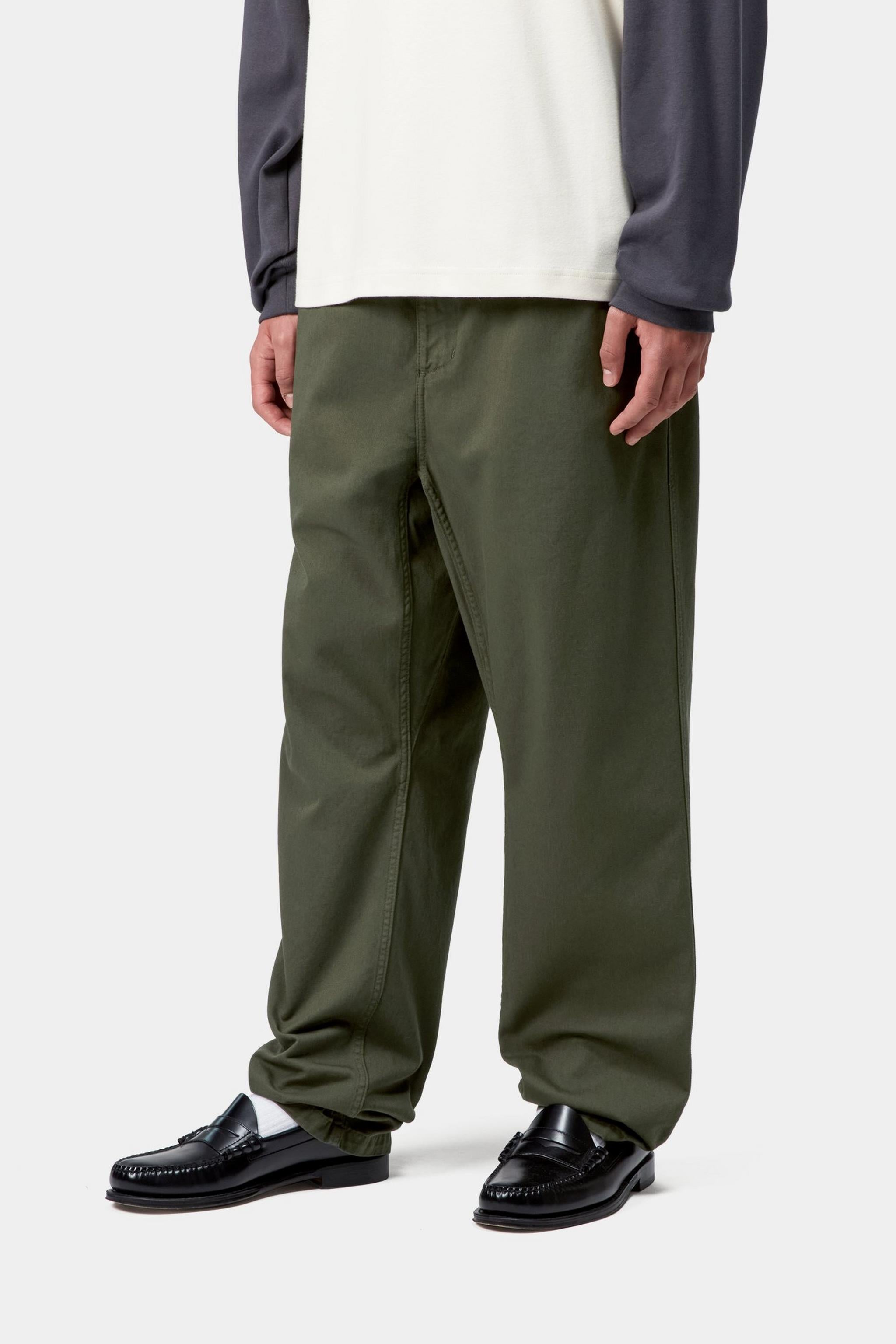 Carhartt WIP Mens Flint Moraga Twill Pant | Opuntia Garment Dyed