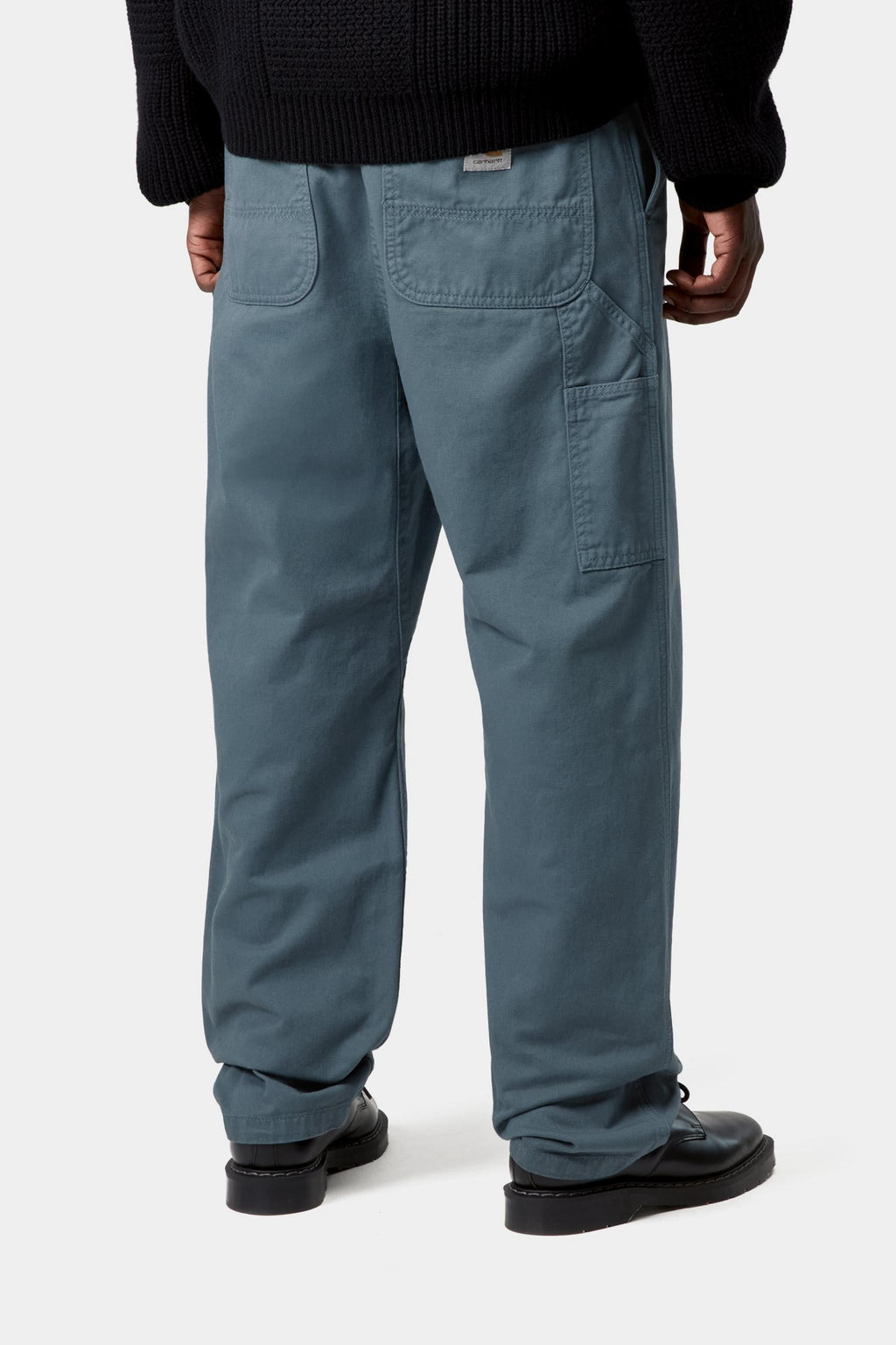 Carhartt WIP Mens Flint Moraga Twill Pant | Office Blue Garment Dyed