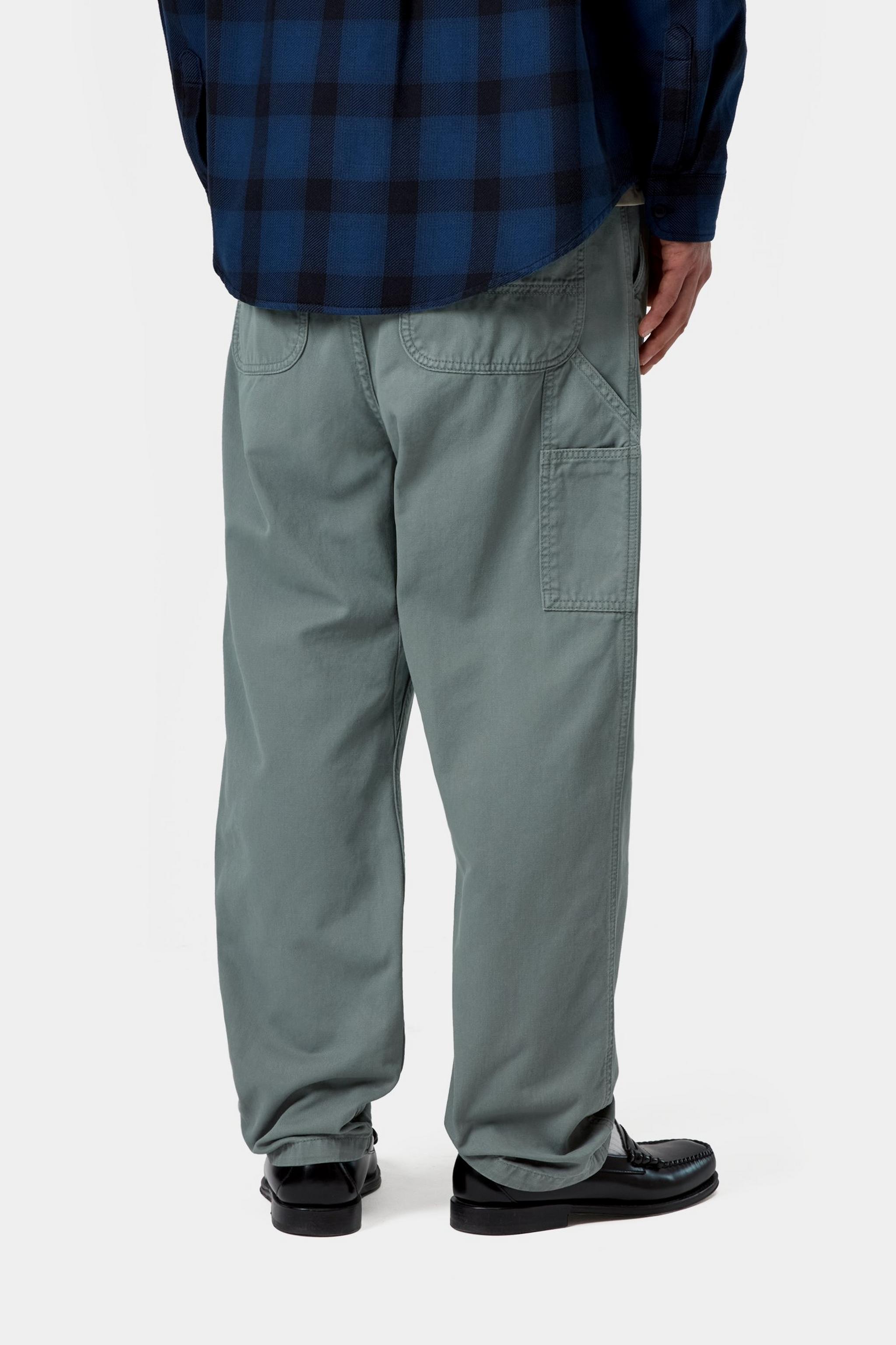 Carhartt WIP Mens Flint Moraga Twill Pant | Velvet Green Garment Dyed