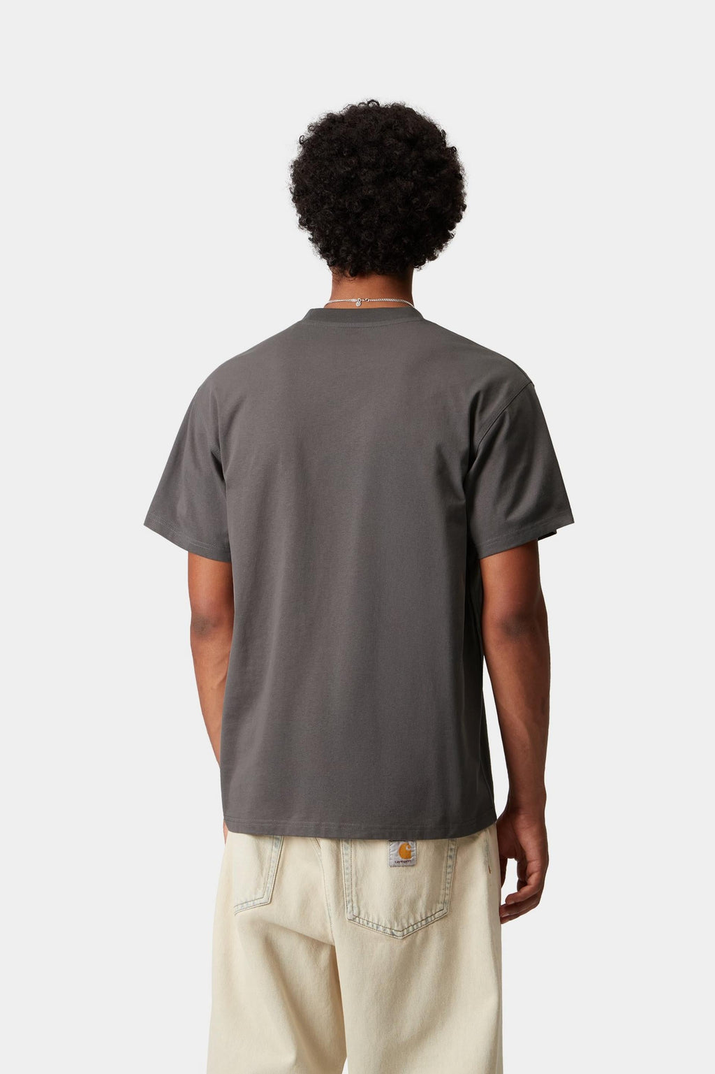 Carhartt WIP Mens Short Sleeved American Script T-Shirt | Porphyry