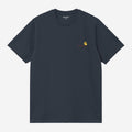 Carhartt WIP Mens Short Sleeved American Script T-Shirt | Deep Night