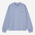 Carhartt WIP Mens Nelson Sweat Top | Gentle Blue Garment Dyed