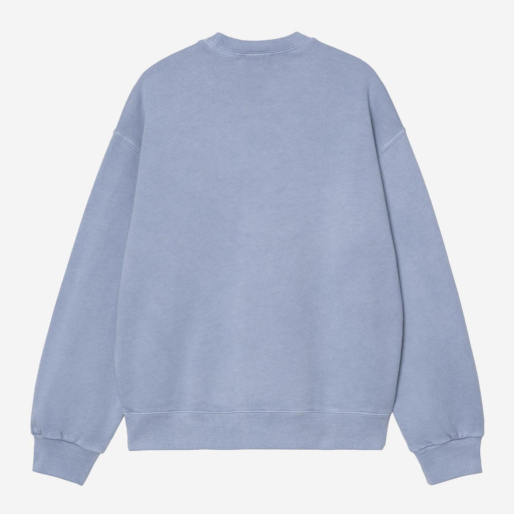 Carhartt WIP Mens Nelson Sweat Top | Gentle Blue Garment Dyed
