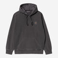 Carhartt WIP Mens Nelson Sweat Hoodie | Black Garment Dyed
