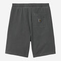 Carhartt WIP Mens Nelson Sweat Short | Black Garment Dyed