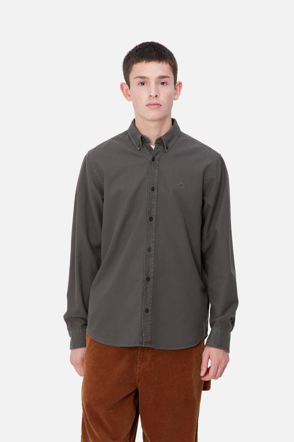 Carhartt WIP Mens Bolton Shirt | Graphite