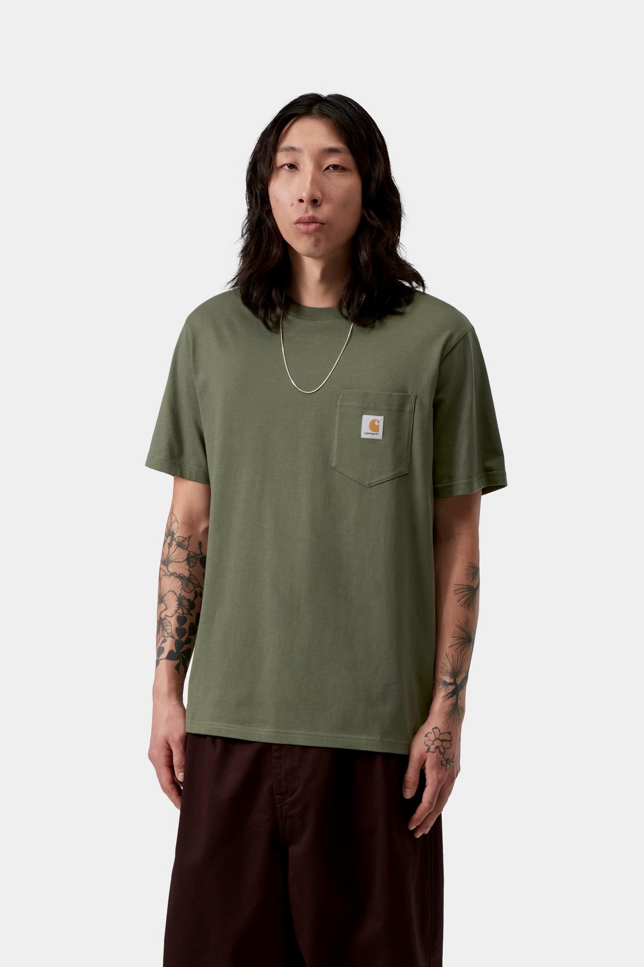 Carhartt WIP Mens Pocket T-Shirt | Leaf