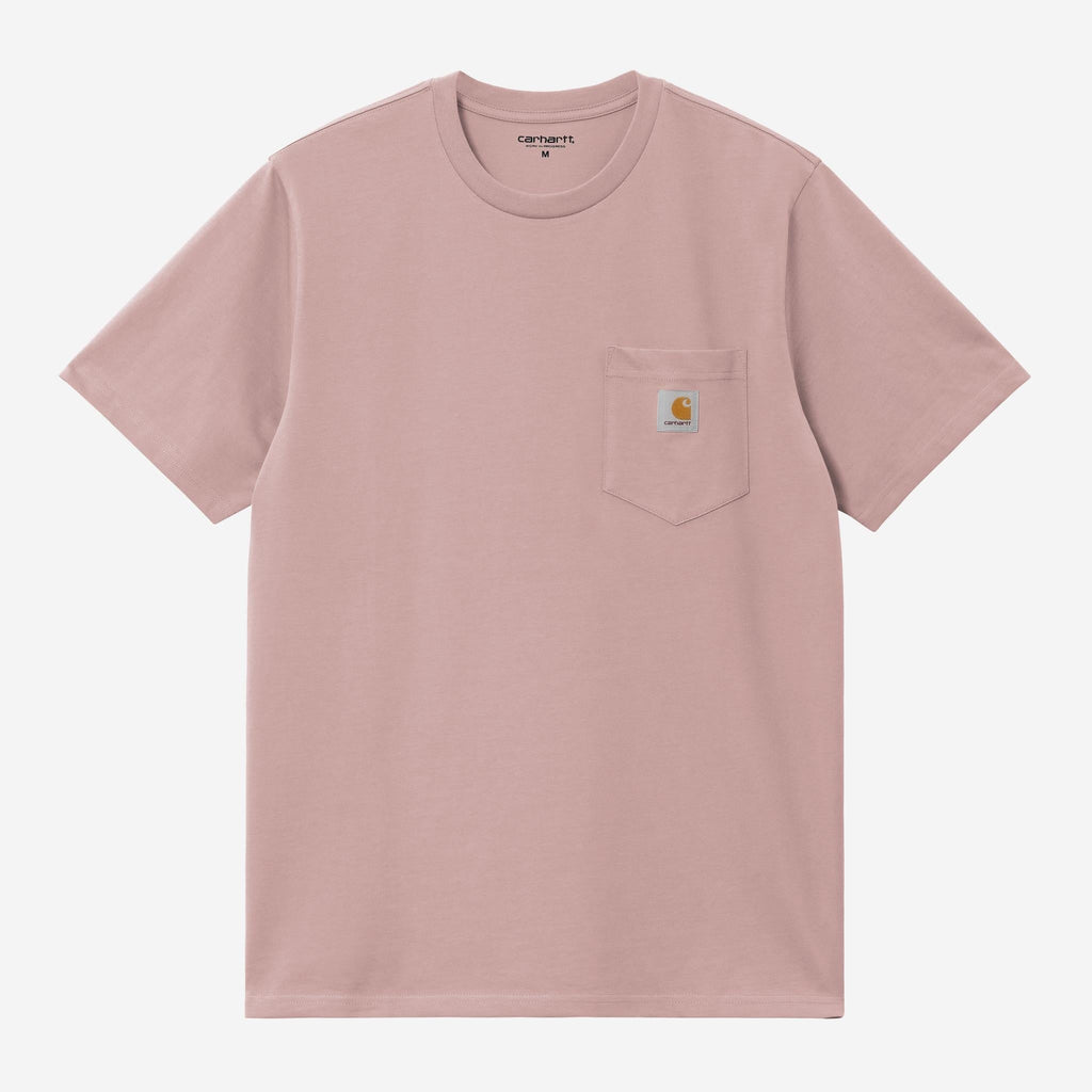 Carhartt WIP Mens Pocket T-Shirt | Glassy Pink