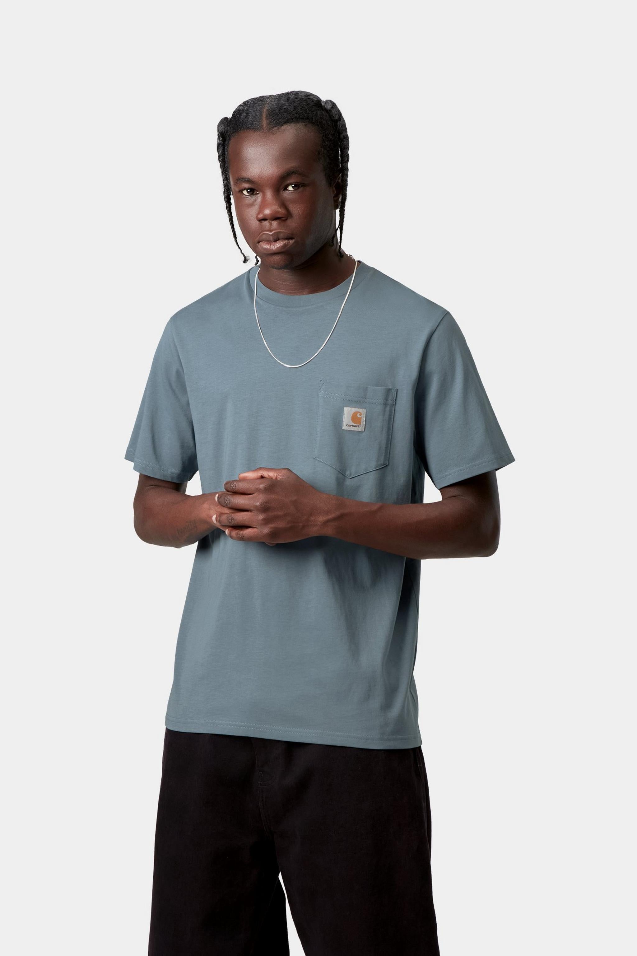 Carhartt WIP Mens Pocket T-Shirt | Velvet Blue