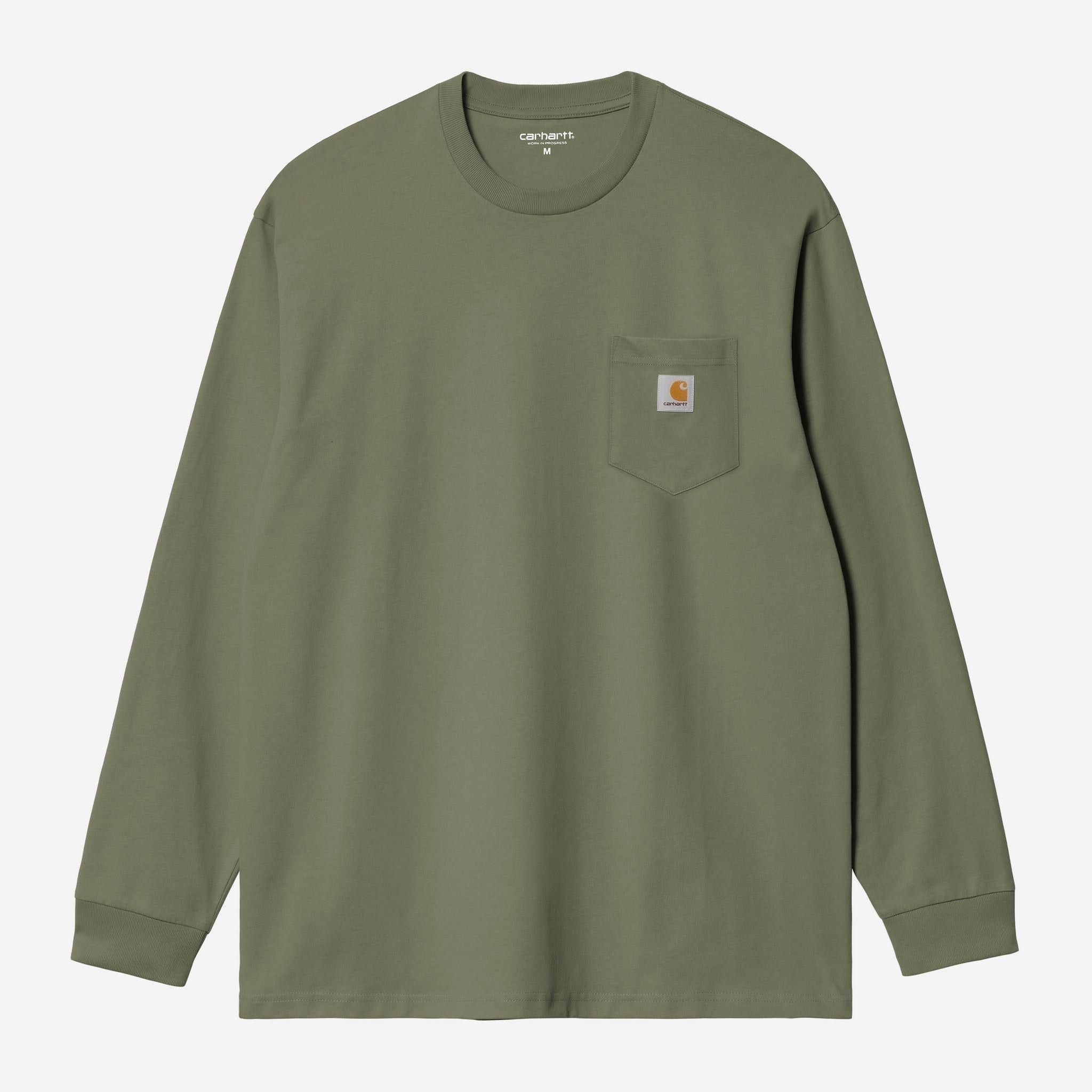 Carhartt WIP Mens Pocket Long Sleeve T-Shirt | Leaf
