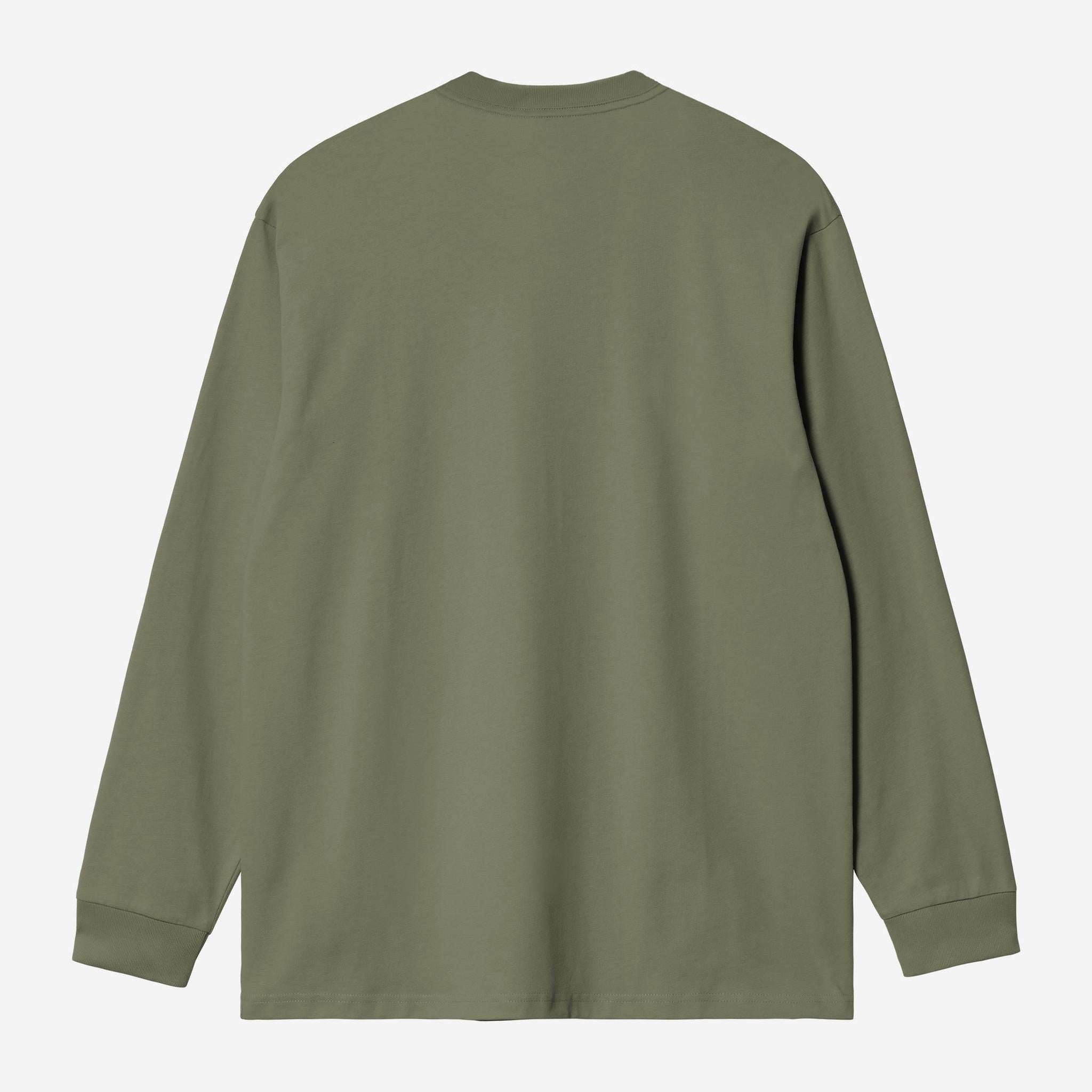 Carhartt WIP Mens Pocket Long Sleeve T-Shirt | Leaf