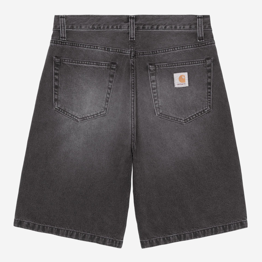 Carhartt WIP Mens Landon Denim Short | Black Worn Bleached