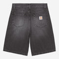 Carhartt WIP Mens Landon Denim Short | Black Worn Bleached