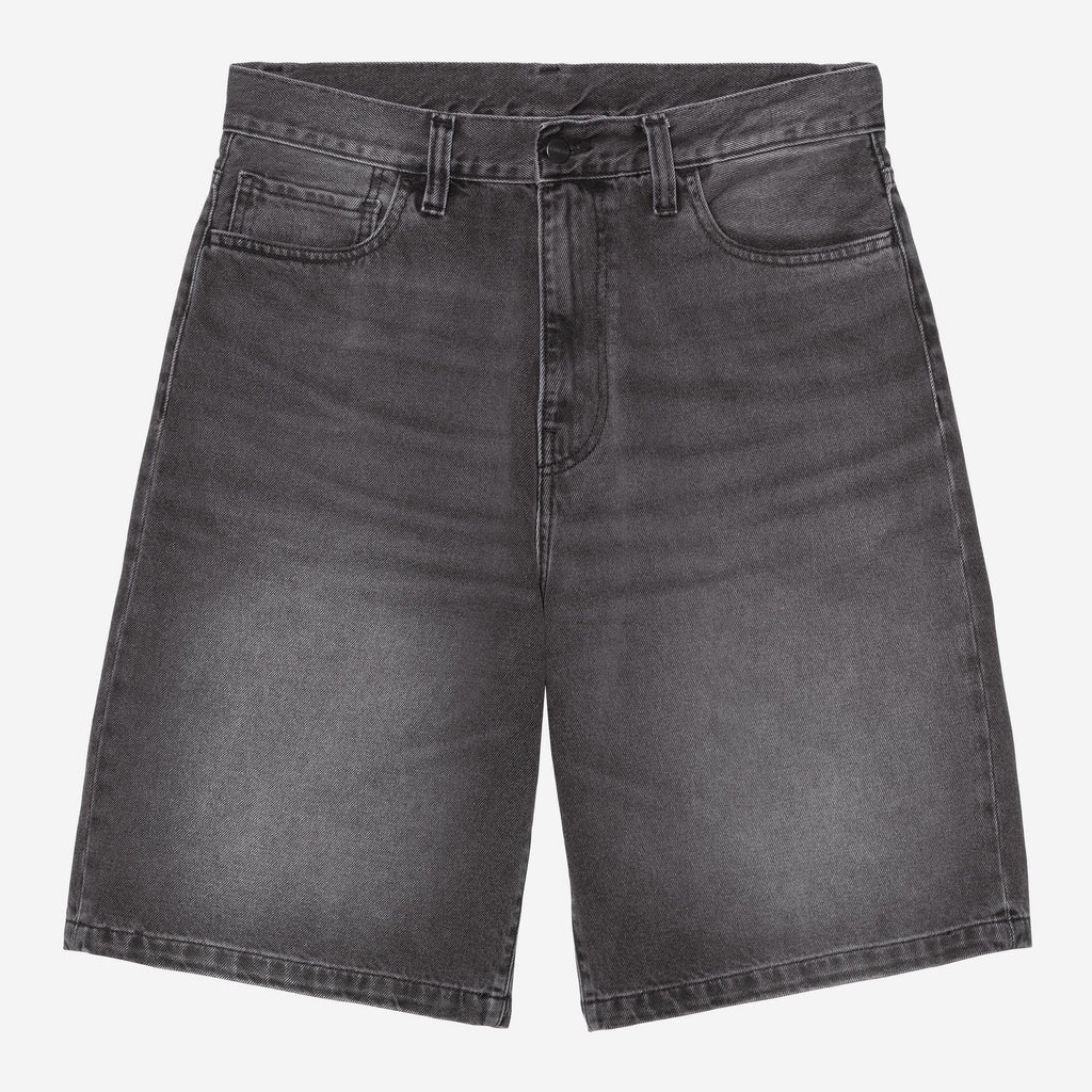 Carhartt WIP Mens Landon Denim Short | Black Worn Bleached