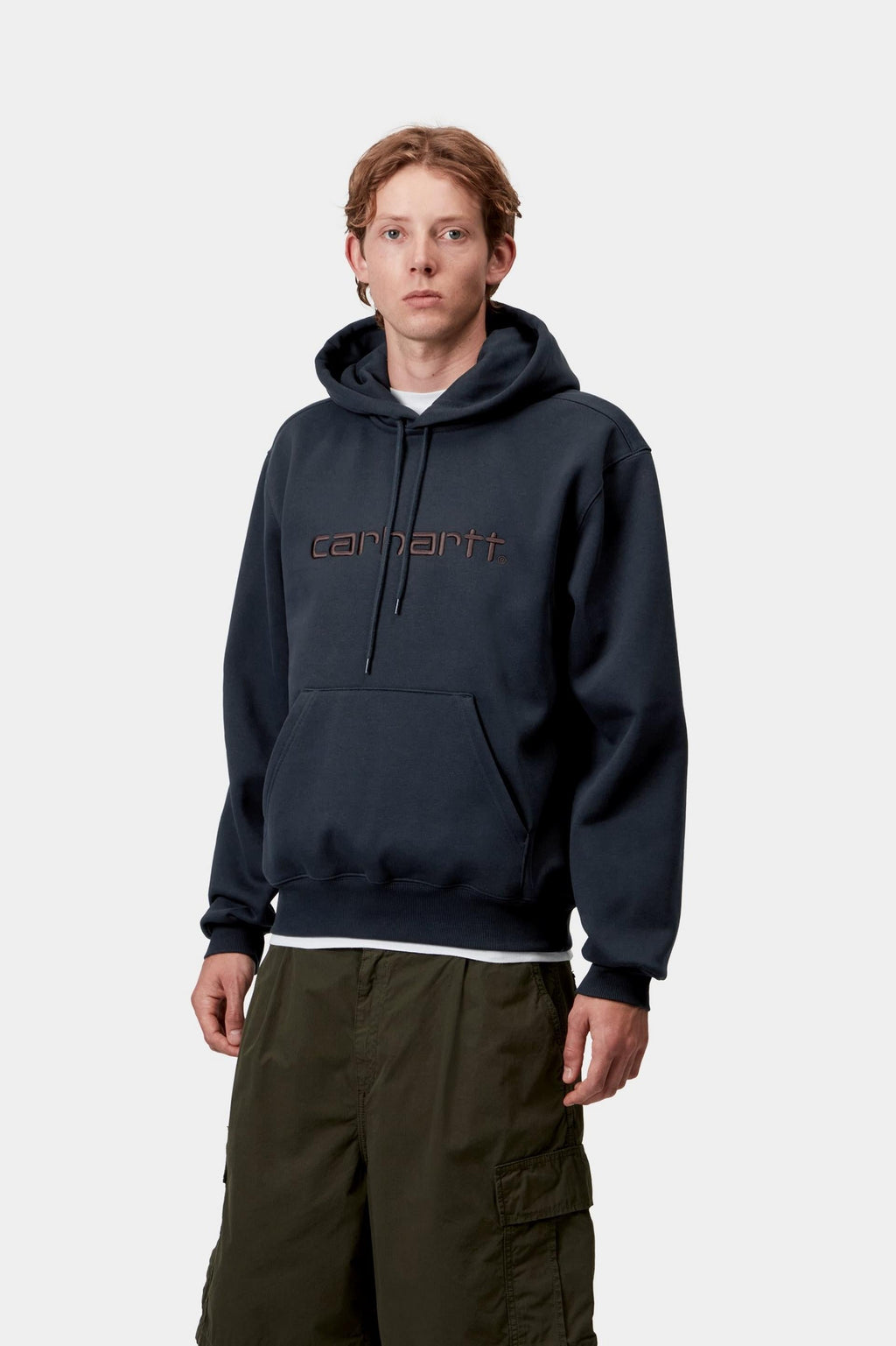 Carhartt WIP Mens Carhartt Hoodie | Deep Night / Palisander