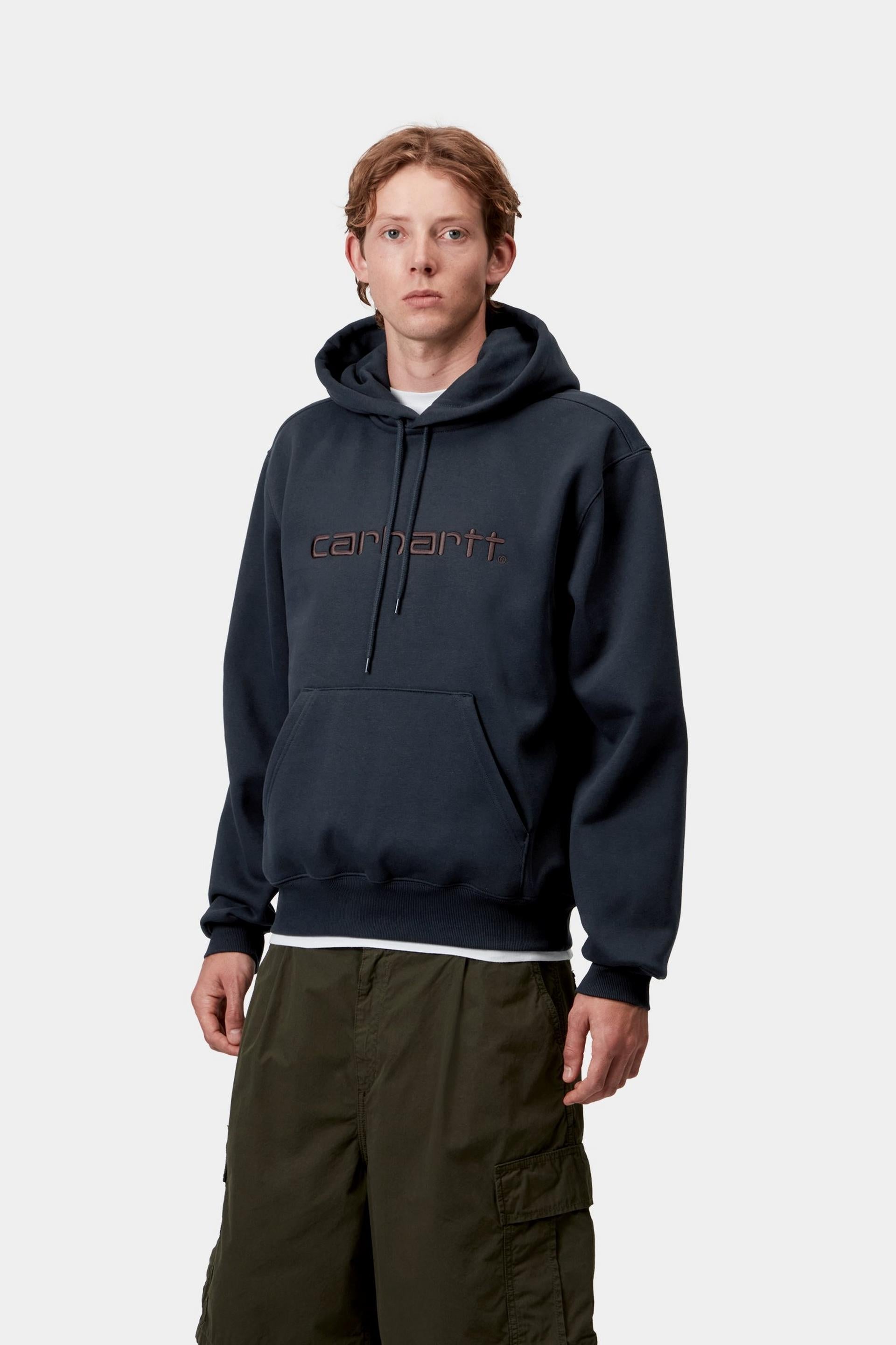 Carhartt WIP Mens Carhartt Hoodie | Deep Night / Palisander