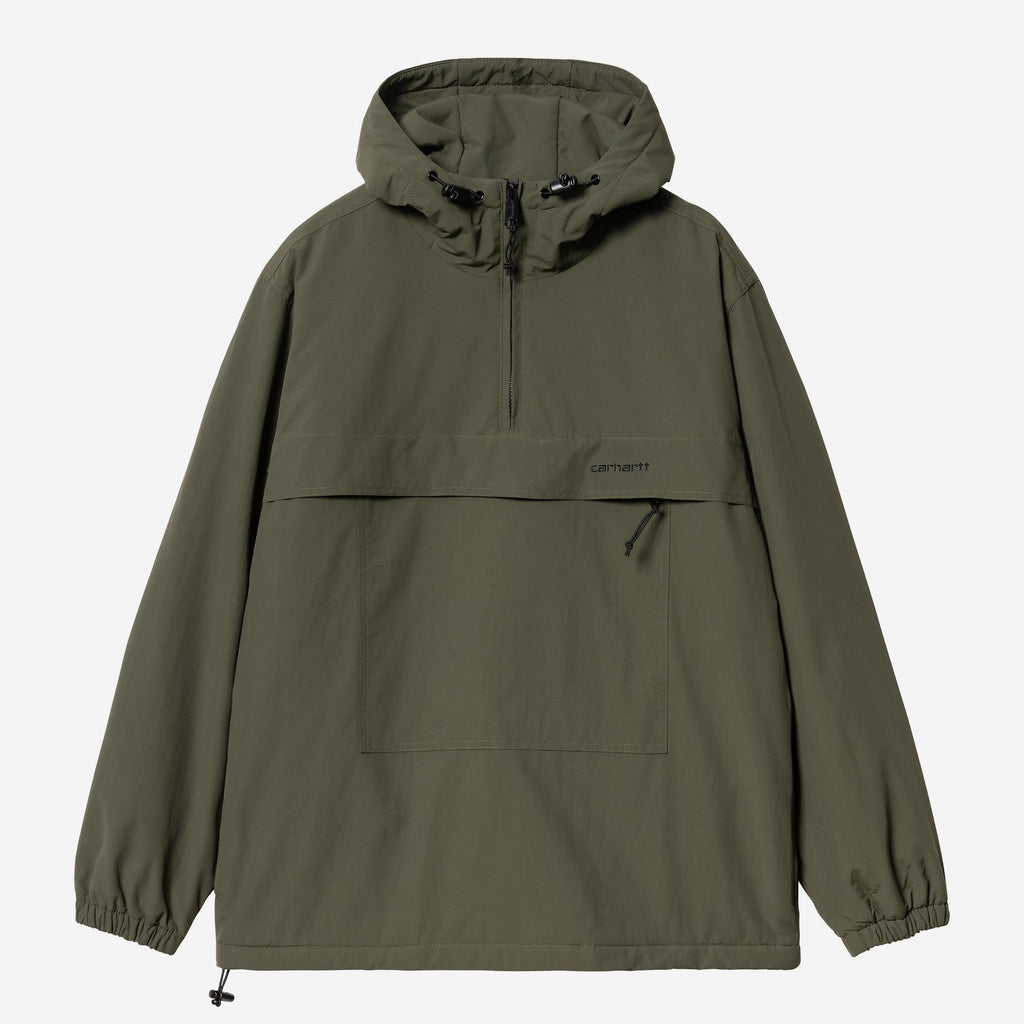 Carhartt WIP Mens Windbreaker Pullover Winter Jacket | Cypress / Black